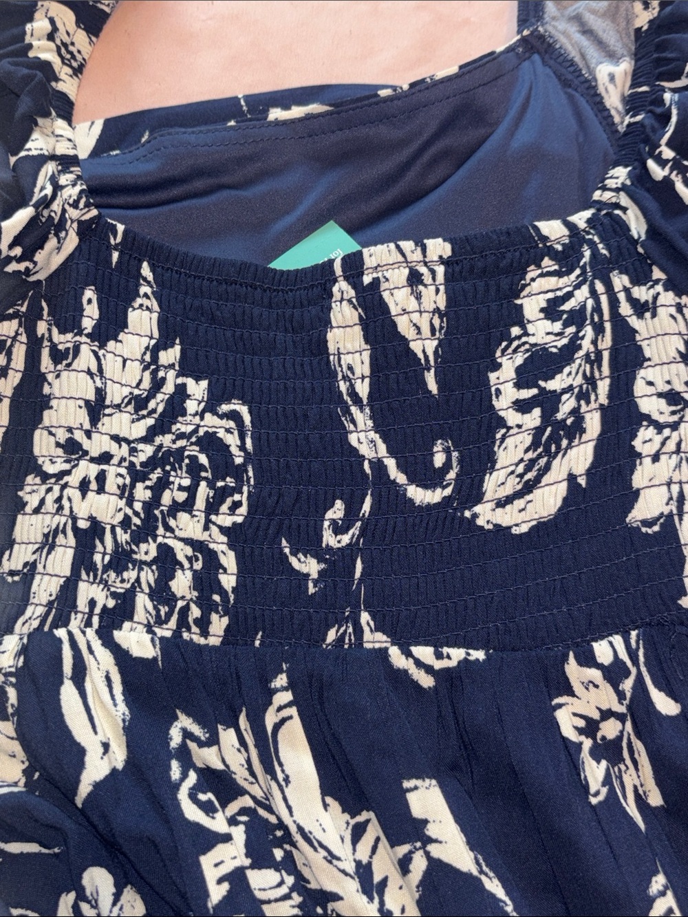 Maurices Navy and White Floral Dress Size 1X Plus Size NEW - Picture 15 of 15
